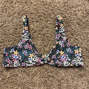 Skatie Floral Bikini Top - Multicolor